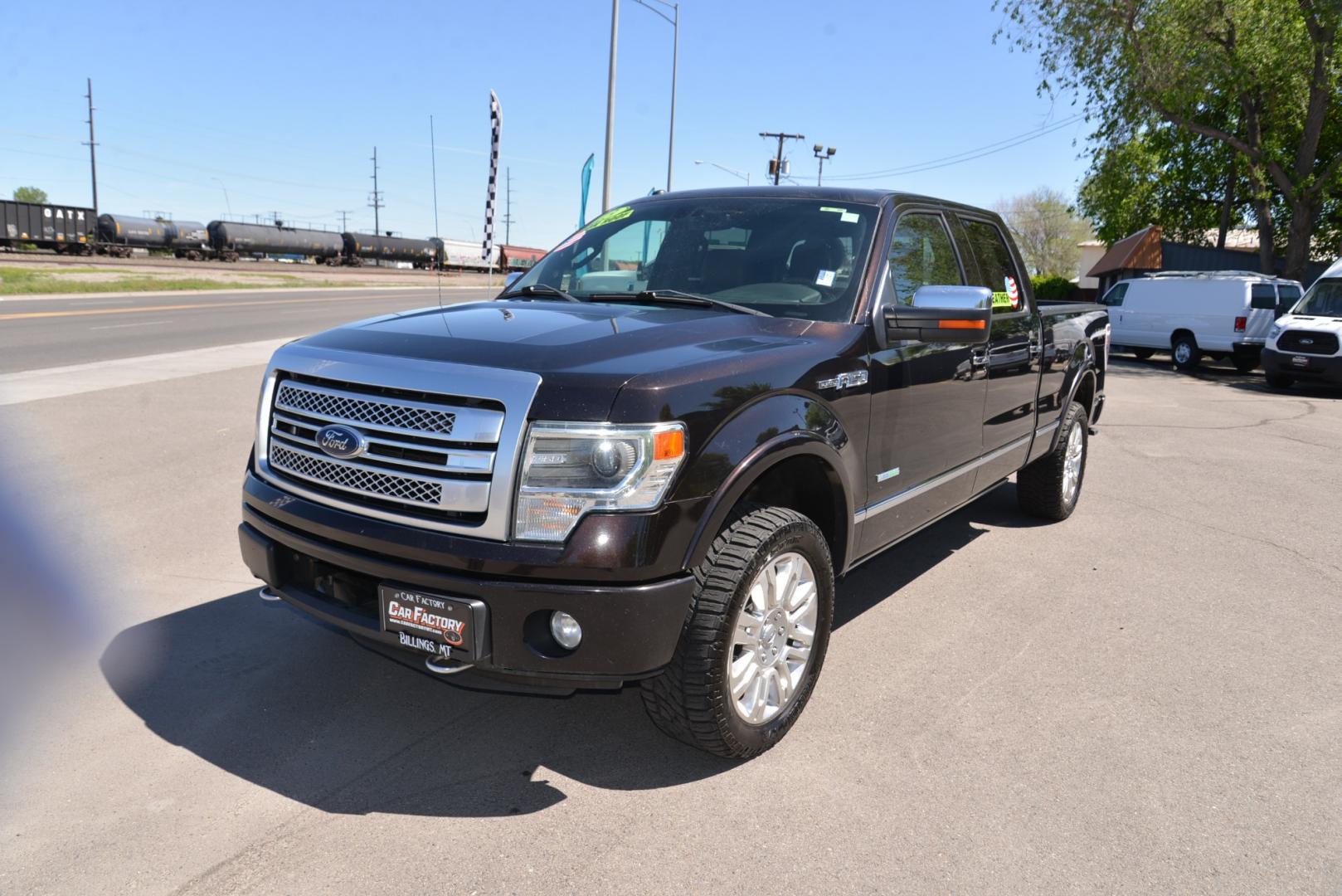 2013 Kodiak Brown /Brown leather Ford F-150 Platinum SuperCrew 6.5-ft. Bed 4WD (1FTFW1ET9DF) with an 3.5 Ecocoost Twin Turbo V6 engine, 6 speed automatic transmission, located at 4562 State Avenue, Billings, MT, 59101, (406) 896-9833, 45.769516, -108.526772 - 2013 Ford F150 Platinum Supercrew 6.5 Bed 4WD 3.5L V6 Ecoboost Twin Turbo Engine - 6 speed automatic transmission - 4WD - 147,549 miles - Inspected and serviced - copy of inspection and work performed as well as a full vehicle history report provided Platinum Edition - dual zone climate contr - Photo#8